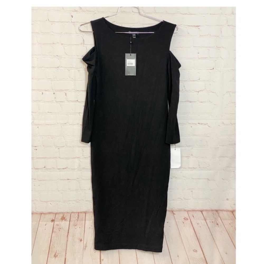 Baukjen Cold Shoulder Black Fitted Dress size 8- NWT